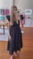 Classic Moment Black Midi Dress